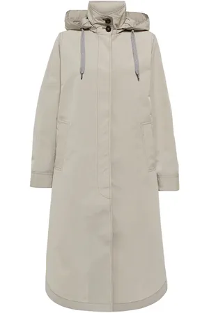 Brunello Cucinelli Hooded cotton-blend raincoat