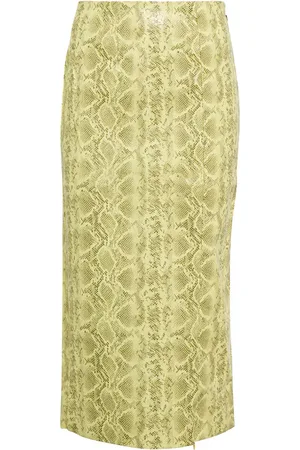 ROTATE Leeds faux leather pencil skirt