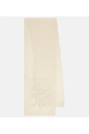 Loewe Anagram open-knit mohair-blend scarf