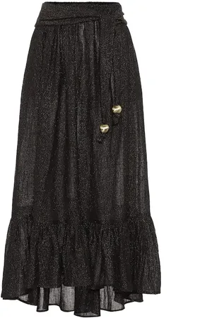Lisa Marie Fernandez Nicole linen-blend gauze midi skirt