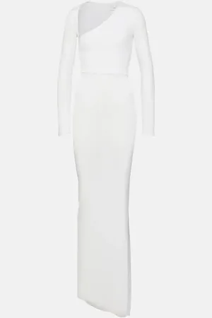 ALEX PERRY Asymmetric jersey maxi dress