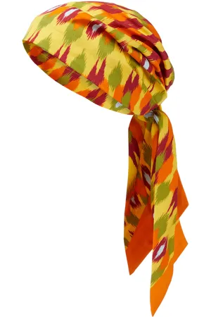 VALENTINO Printed silk and cotton headscarf