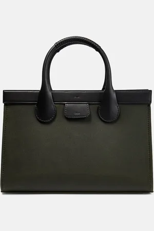 Chloé ChloÃ© Edith Large leather-trimmed tote bag