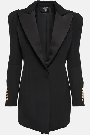 Balmain Wool blazer minidress
