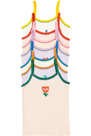 Stella McCartney Set of 7 printed cotton jersey camisoles