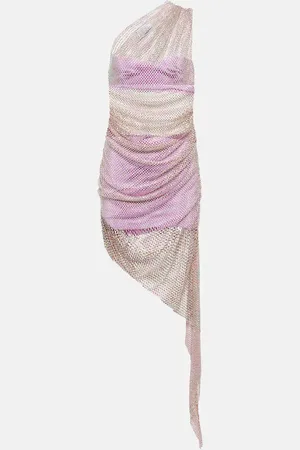 GIUSEPPE DI MORABITO Embellished mesh midi dress