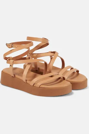 Ancient Greek Sandals Aristea leather platform sandals