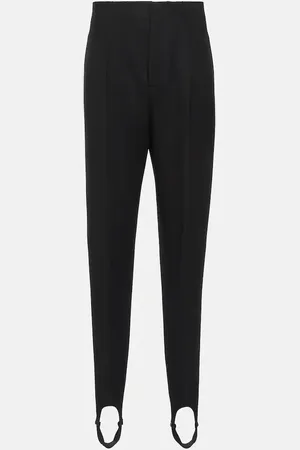 Bottega Veneta High-rise cotton-blend stirrup pants