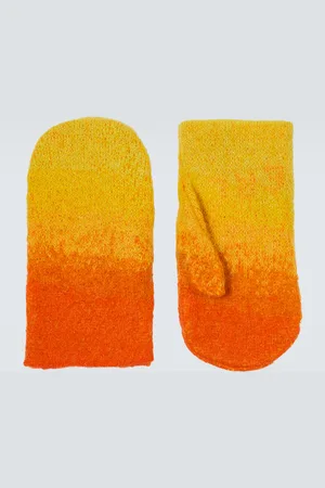 ERL Gradient mohair-blend mittens