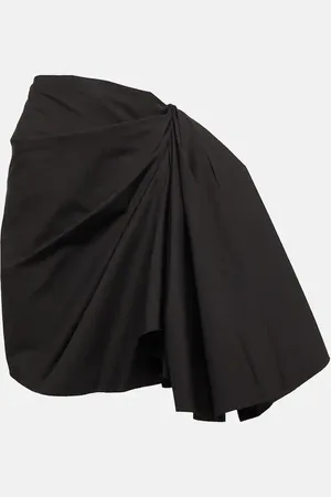 Rick Owens Gathered taffeta miniskirt