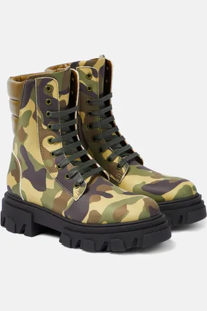 Gia Borghini Gia 35 camouflage combat boots