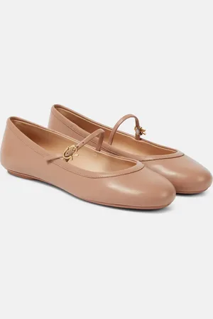 Gianvito Rossi Carla leather ballet flats