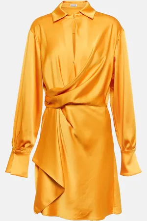 Simkhai Talit satin wrap minidress
