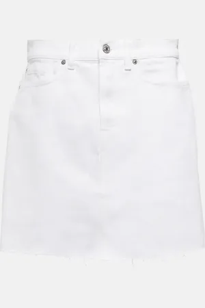 7 for all Mankind Mia mid-rise denim miniskirt