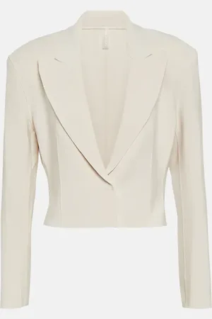 Norma Kamali Cropped jersey blazer