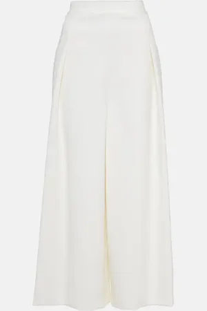Fforme Nadja cropped wool-blend wide-leg pants
