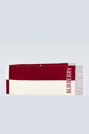 Burberry EKD wool and cashmere scarf