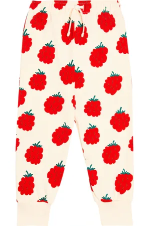 Tiny Cottons Raspberries cotton jersey sweatpants
