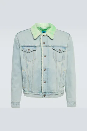 NotSoNormal Look Inside faux shearling and denim jacket