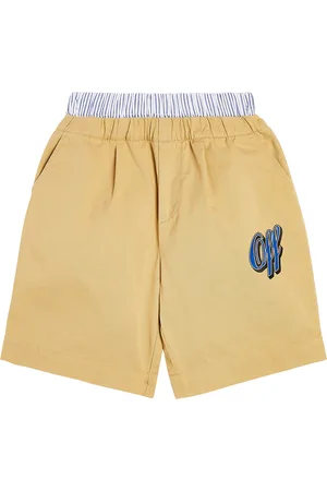 OFF-WHITE Baseball Logo cotton shorts