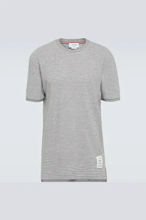 Thom Browne Striped cotton jersey T-shirt