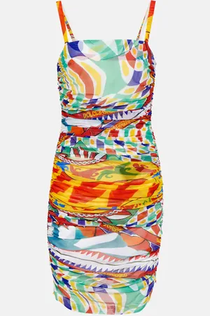 Dolce & Gabbana Carretto ruched tulle minidress