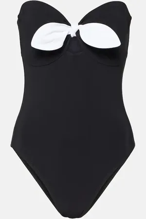 Karla Colletto Alula bow-detail bandeau swimsuit