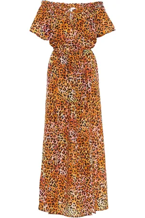 ANNA KOSTUROVA Leopard-print silk maxi dress