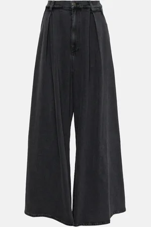 GIUSEPPE DI MORABITO Oversized pleated wide-leg jeans