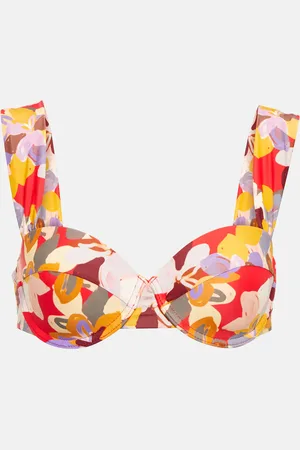 Rebecca Vallance Santiago printed bikini top