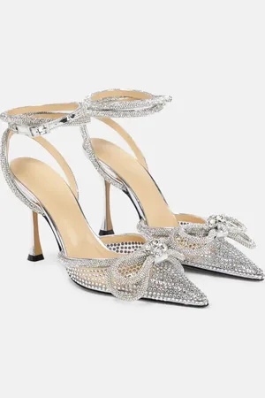 Mach & Mach Double Bow embellished PVC pumps