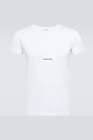 Saint Laurent Signature logo cotton T-shirt