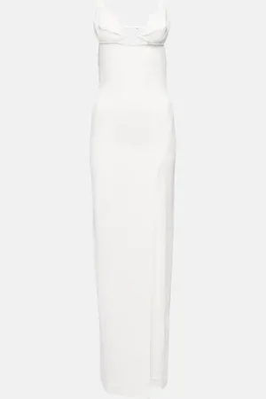Nensi Dojaka Bridal cutout crÃªpe gown