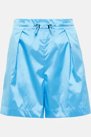 Loro Piana Silk high-rise paperbag shorts