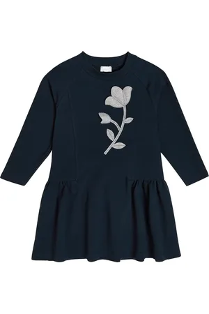 Il gufo Floral cotton-blend jersey dress