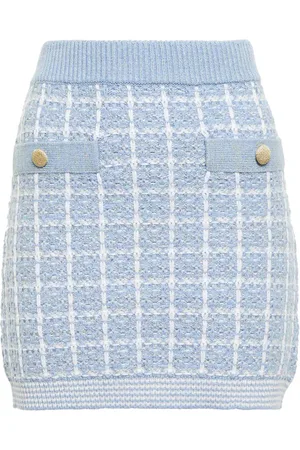 LOVESHACKFANCY Callington LurexÂ® tweed miniskirt