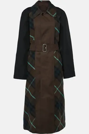 Burberry Check reversible trench coat