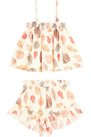 Scotch&Soda Printed cotton-blend top and shorts