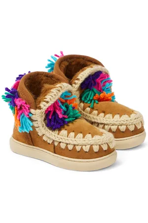 Mou AppliquÃ© suede sneakers
