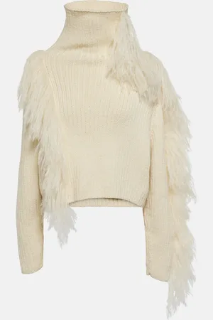 Cordova Ploma shearling-trimmed wool sweater