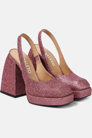 NODALETO Bulla Jill glitter slingback pumps