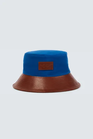 BODE Cotton and leather bucket hat