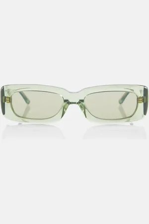 The Attico X Linda Farrow Mini Marfa rectangular sunglasses