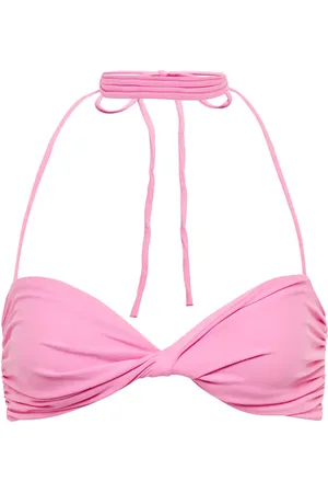 MAGDA BUTRYM Twist-detail halterneck bikini top