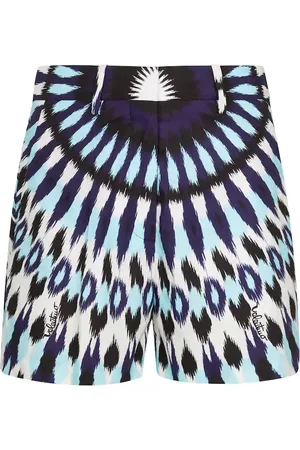 VALENTINO Printed cotton shorts