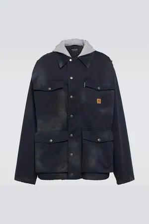 Balenciaga Oversized cotton gabardine parka