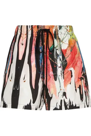Christopher Kane Mindscape printed cotton shorts