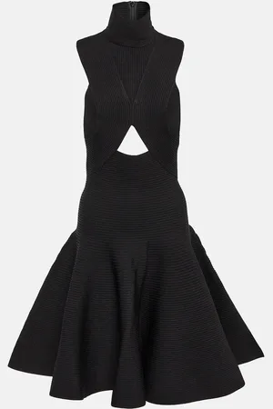 Alaïa AlaÃ¯a Cutout high-neck minidress