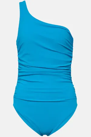 Karla Colletto Basics one-shoulder ruched swimsuit