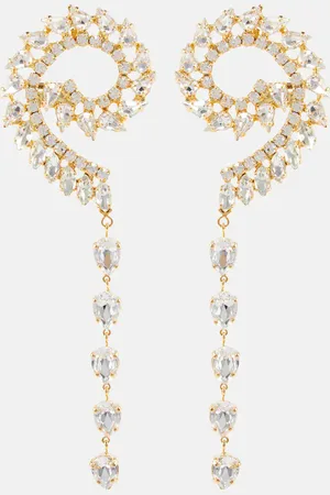 MAGDA BUTRYM Embellished spiral drop earrings